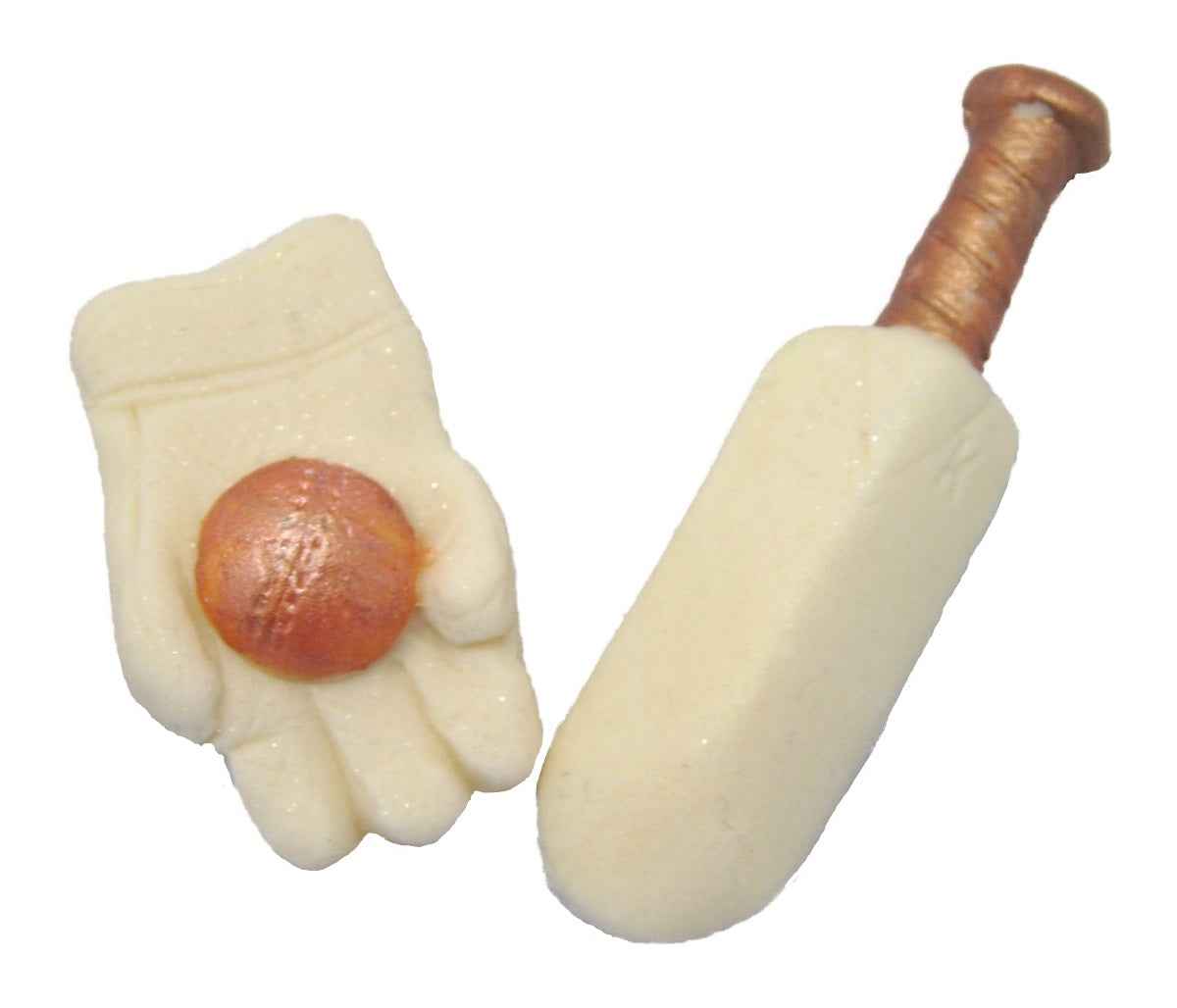 12 Handmade Cricket Set Vegan Edible Cupcake Decorations