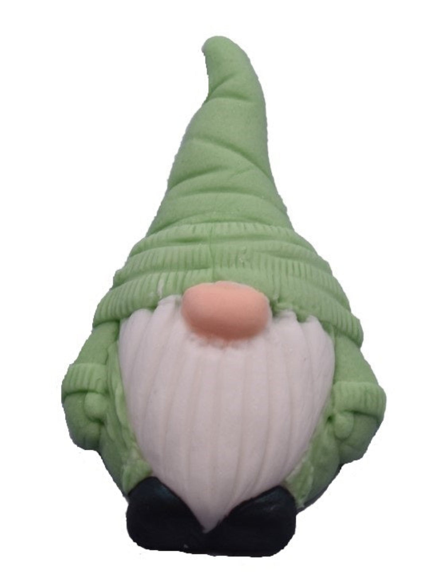 Green gnome with long haired beard cake topper edible decorations