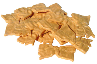 12 Edible Gold Fine Glittered Bows Cupcake Toppers