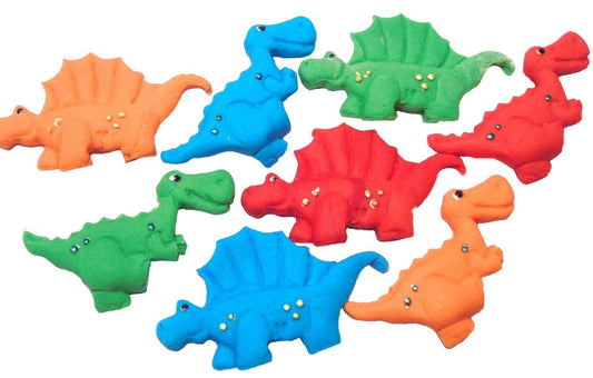 12 Novelty Dinosaurs Vegan Birthday Edible Cupcake Toppers