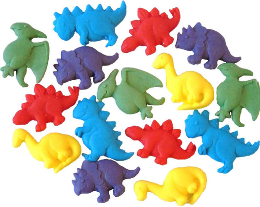 15 Mixed Colourful Novelty Dinosaur Birthday Cupcake Toppers