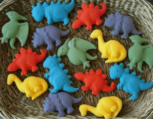 15 Mixed Colourful Novelty Dinosaur Birthday Cupcake Toppers