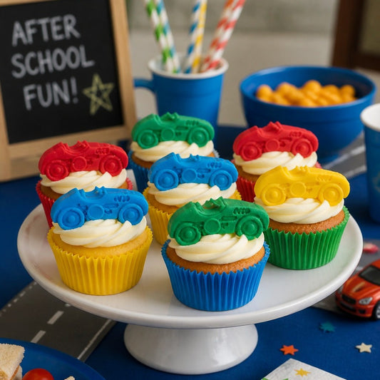 Racing Cars Cupcake Toppers for a Fun-Filled Party Celebration
