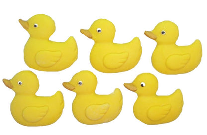 Yellow Large Ducks Baby shower Christening Vegan Cupcake Cake Decorations