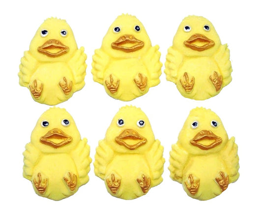 6 Happy Chicks cake and cupcake decorations