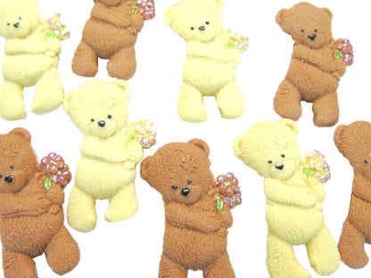 12 School Fundraiser Teddies Edible Cupcake Toppers