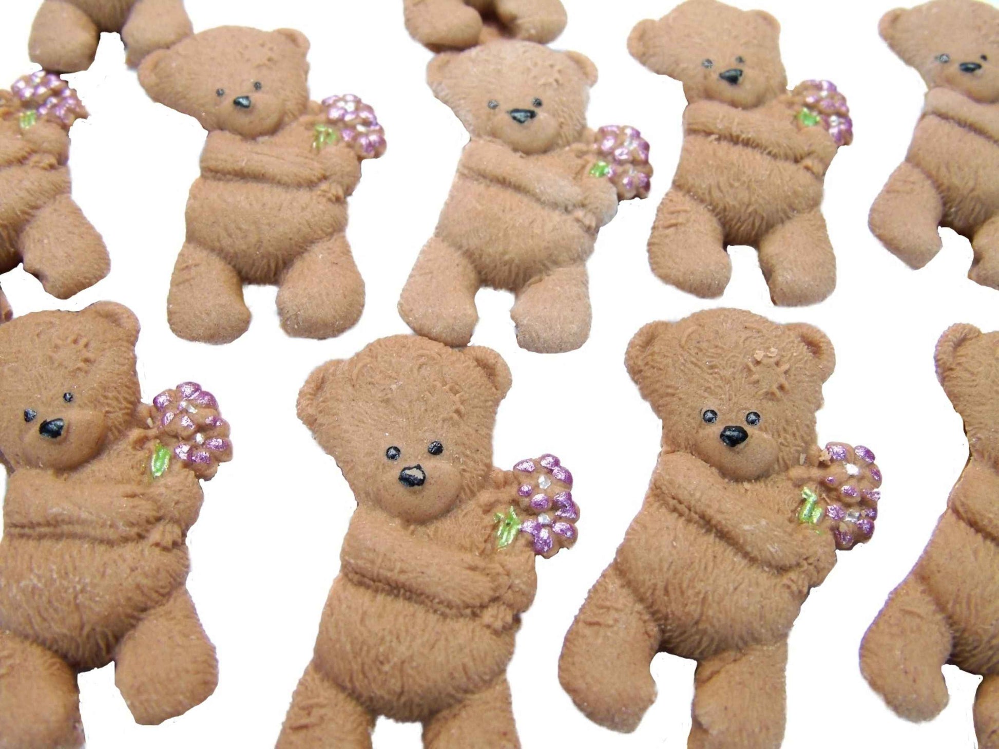 12 School Fundraiser Teddies Edible Cupcake Toppers