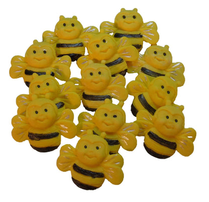 12 Happy Bumble Bees  Edible Cake Cupcake Decorations