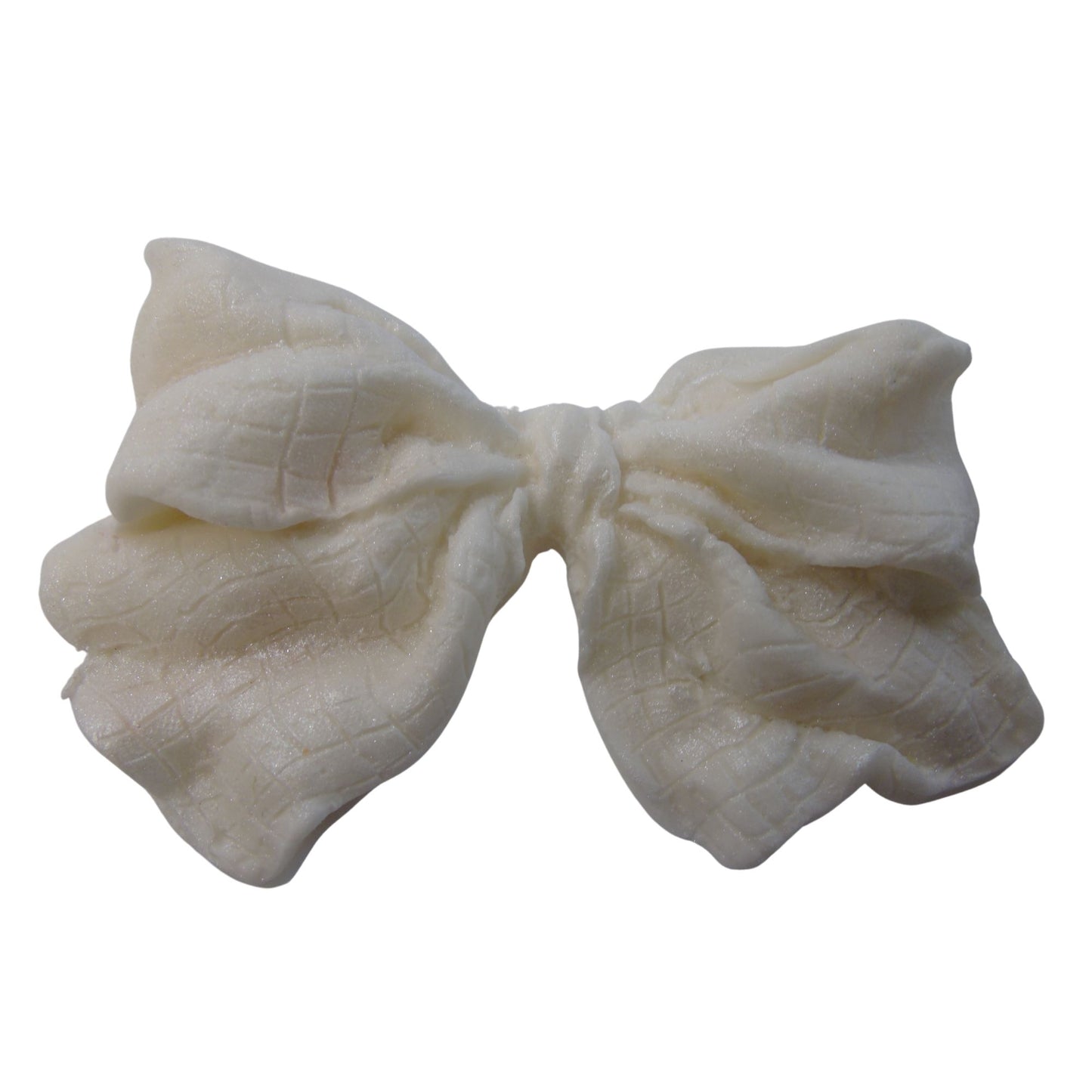 Very Large White Glittered Bow cake topper decorations