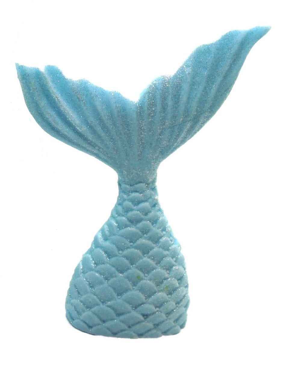 A Single Mermaid Tail Vegan Birthday Edible Cupcake Toppers
