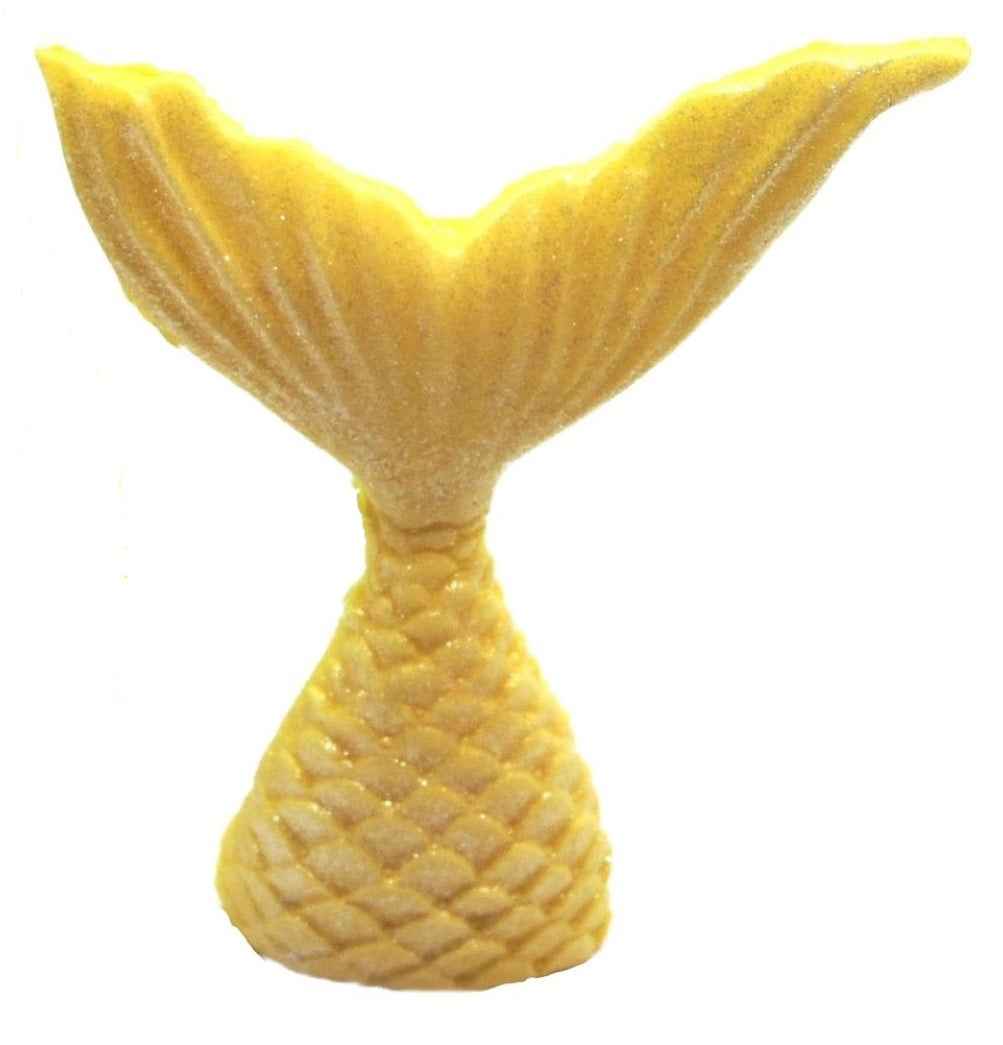 A Single Mermaid Tail Vegan Birthday Edible Cupcake Toppers
