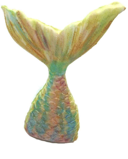 A Single Mermaid Tail Vegan Birthday Edible Cupcake Toppers