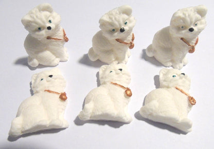 set 6 kitten cats edible vegan cupcake topper decorations