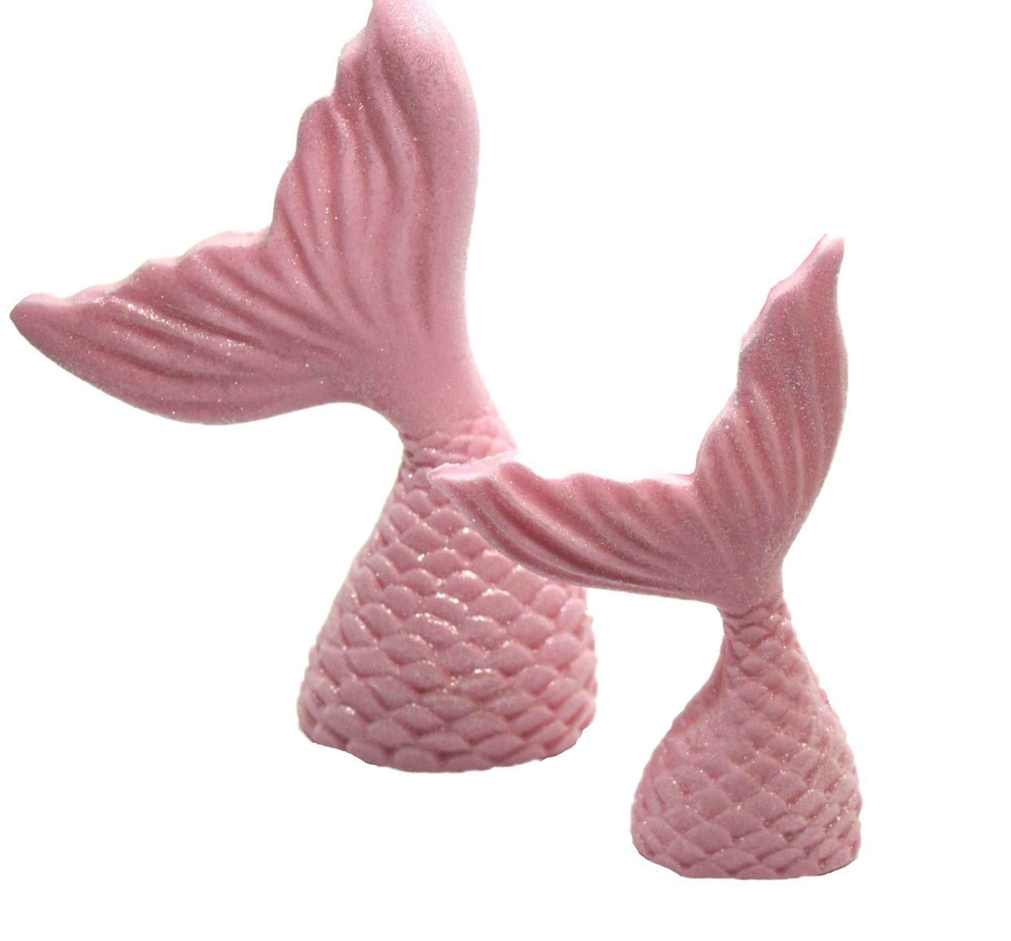 2 Mermaid Tails a Large & Small Birthday Edible Cake Toppers
