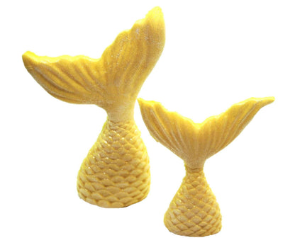 2 Mermaid Tails a Large & Small Birthday Edible Cake Toppers
